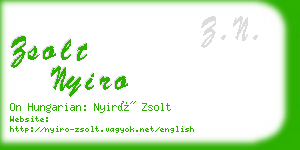 zsolt nyiro business card